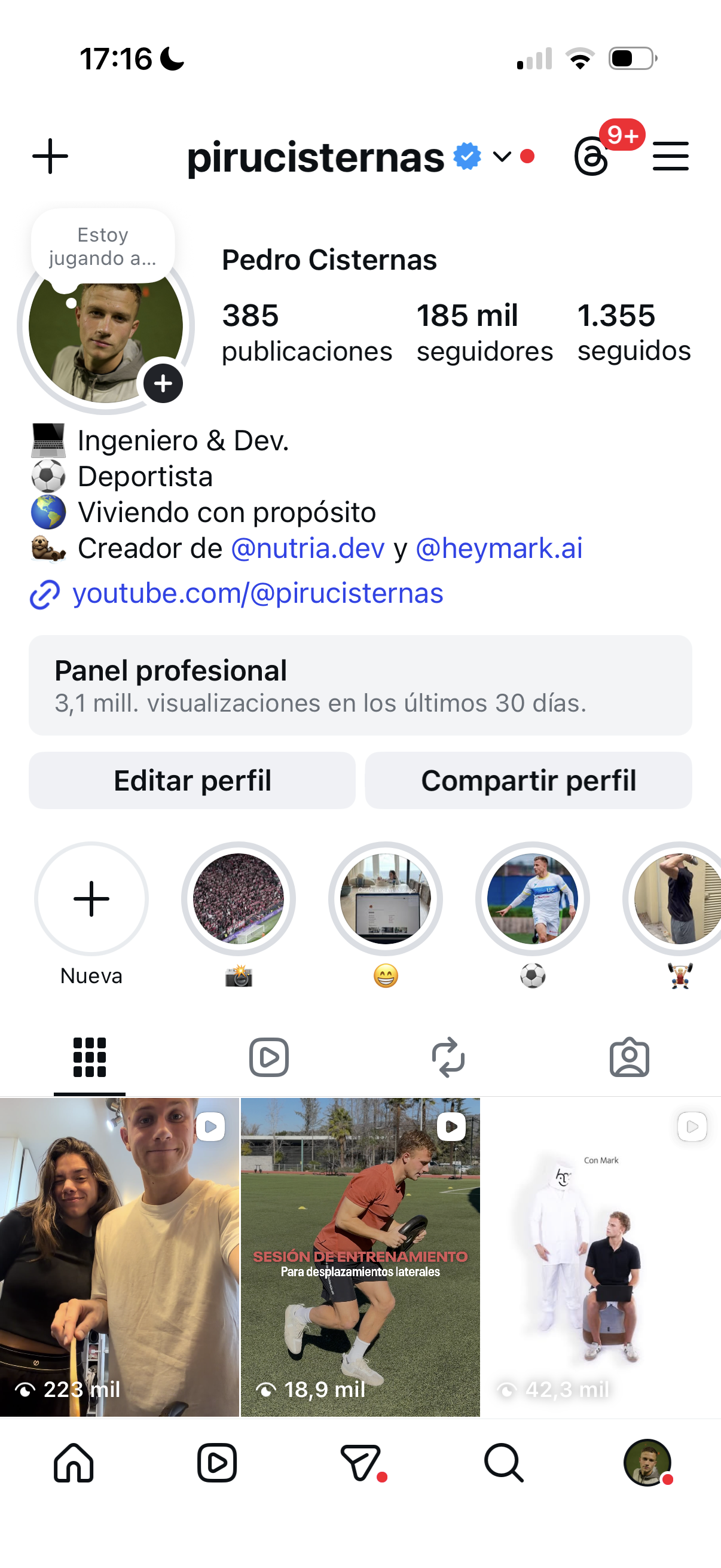 Instagram Pedro Cisternas