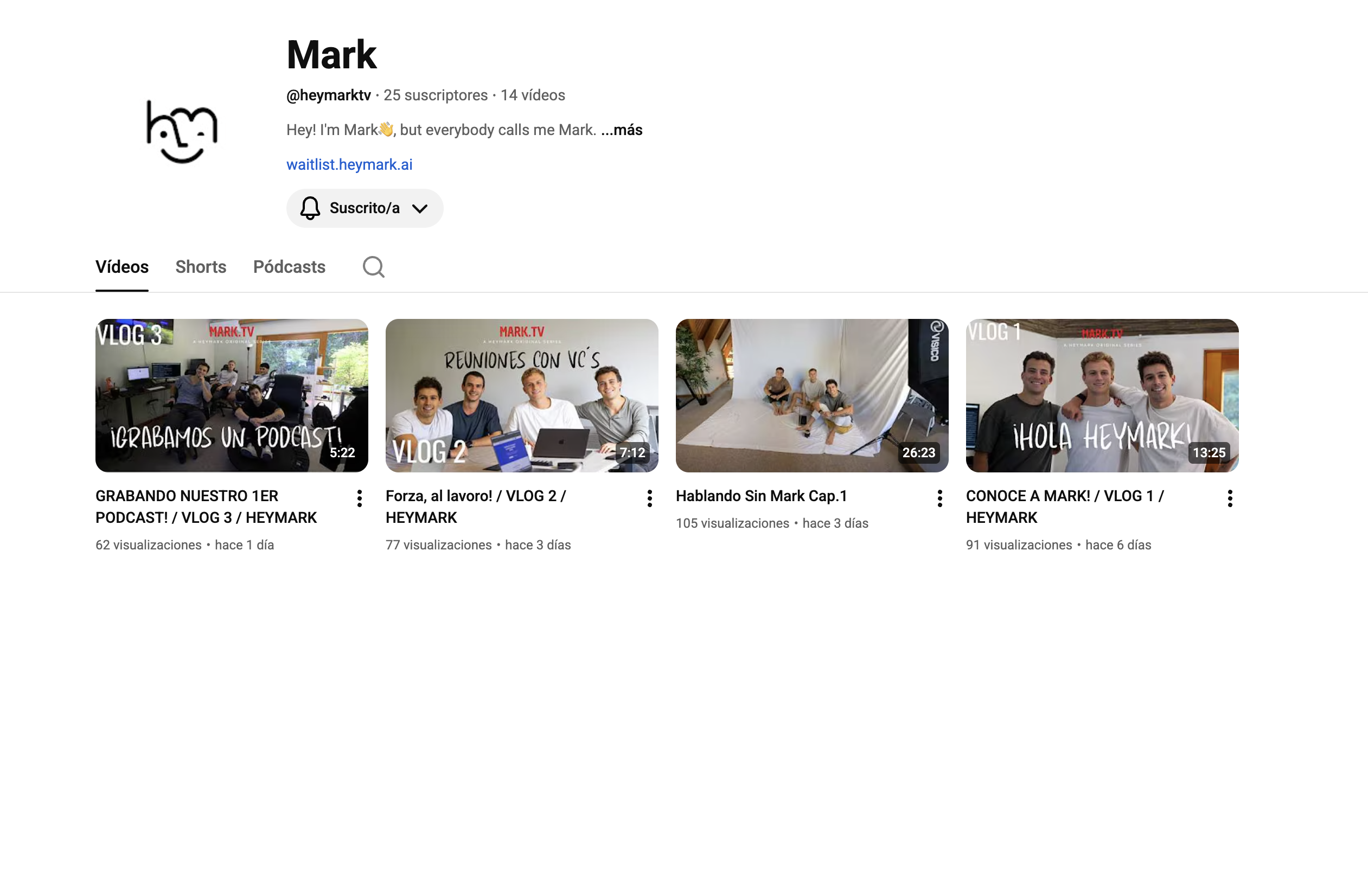 YouTube HeyMark
